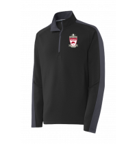 Sport-Tek® Sport-Wick® Textured Colorblock 1/4-Zip Pullover