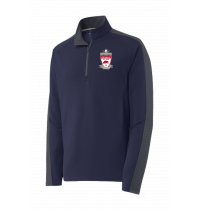 Sport-Tek® Sport-Wick® Textured Colorblock 1/4-Zip Pullover