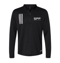Adidas 3-Stripes Double Knit Quarter-Zip Pullover